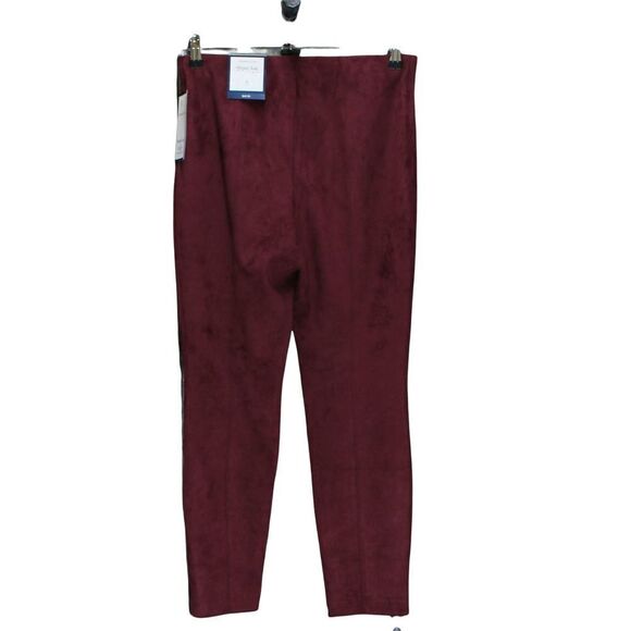 Charter Club Faux-Suede Pants Harvest Wine 12 - Picture 3 of 3